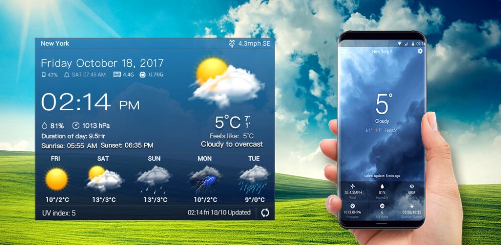 Как установить виджет погоды на экран Android смартфона или планшета
